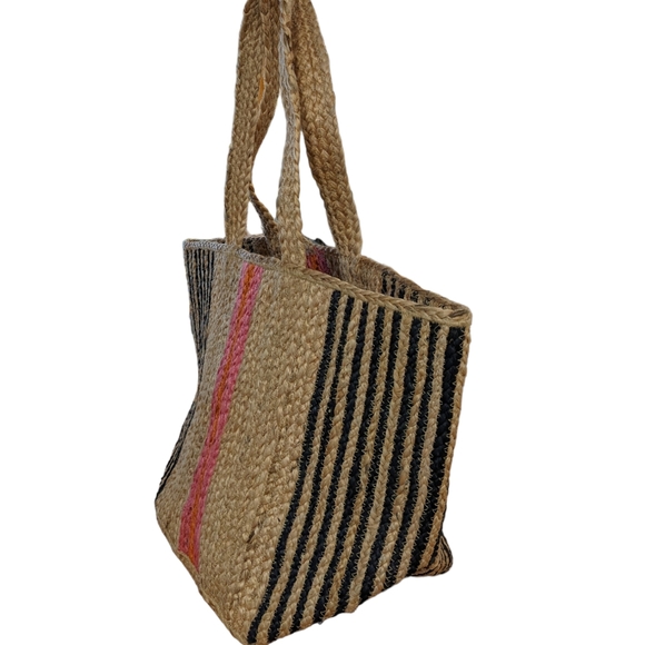 Shiraleah Etta Large Jute Tote - Picture 6 of 8